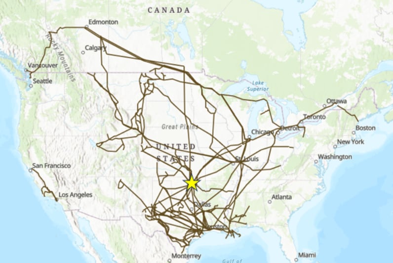 North America Crude Oil Pipelines: Cushing at the Hub